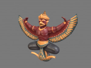 garuda statue 3D Model