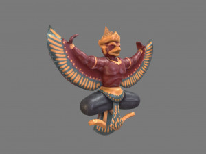 garuda statue Modello 3D