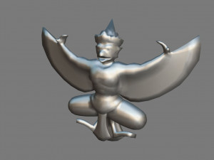 garuda statue Modello 3D
