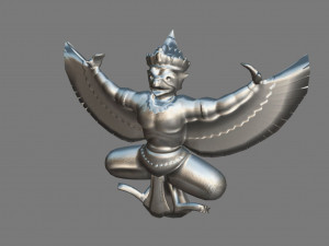 garuda statue Modello 3D