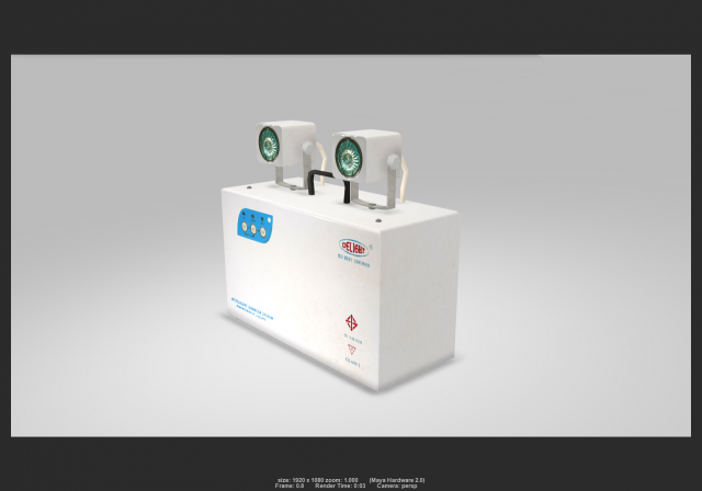 3d emergency light 01 Modello 3D .c4d .max .obj .3ds .fbx .stl .blend 