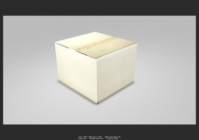 box 01 Model 3D .c4d .max .obj .3ds .fbx .stl .blend 
