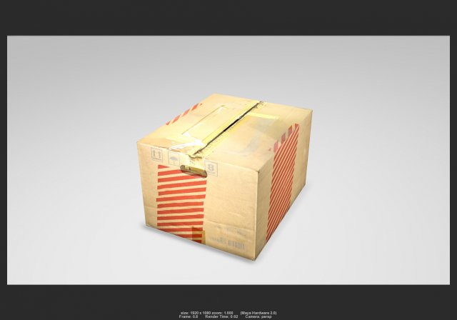 box 06 Modelo 3D .c4d .max .obj .3ds .fbx .stl .blend 