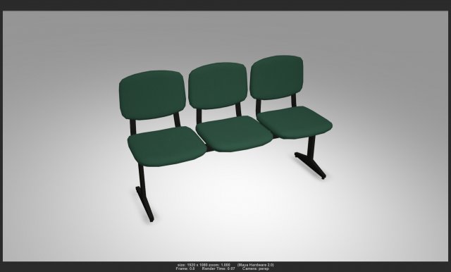chair 02 3d 3D 模型 .c4d .max .obj .3ds .fbx .stl .blend 