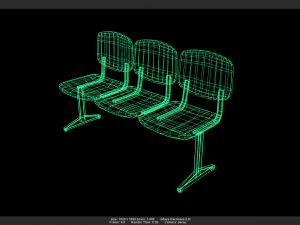sedia 02 3d Modello 3D