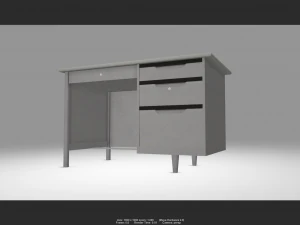 desk 01 3D Model