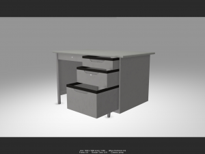 desk 01 3D Модель