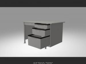 desk 01 3D Model