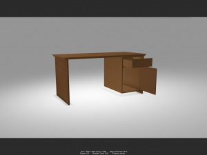 desk 02 3D 모델