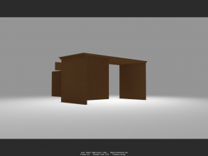 desk 02 3D 모델