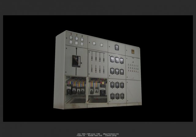 electrical cabinet 01 3D 모델 .c4d .max .obj .3ds .fbx .stl .blend 