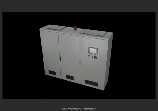 electrical cabinet 05 3D 모델 .c4d .max .obj .3ds .fbx .stl .blend 