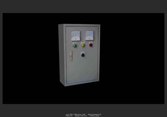 electrical cabinet 06 3D 모델 .c4d .max .obj .3ds .fbx .stl .blend 
