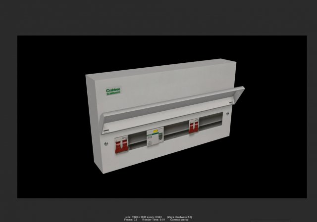 electrical cabinet 07 3D मॉडल .c4d .max .obj .3ds .fbx .stl .blend