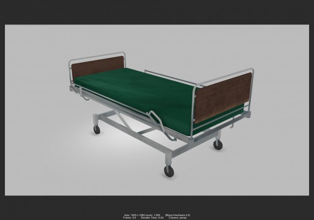 patientbed01 3D Model .c4d .max .obj .3ds .fbx .stl .blend 