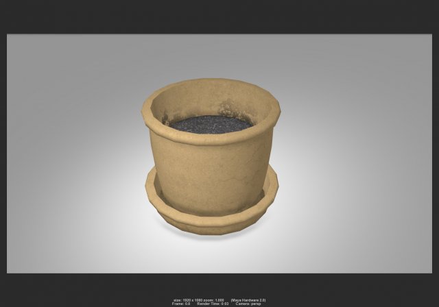 pot 01 3D 模型 .c4d .max .obj .3ds .fbx .stl .blend 