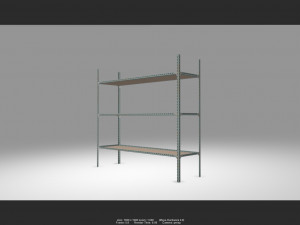 steel shelf 01 3D-Modell
