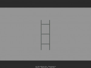 steel shelf 01 3D 模型