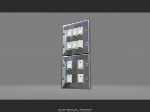 stainless switch 01 Model 3D