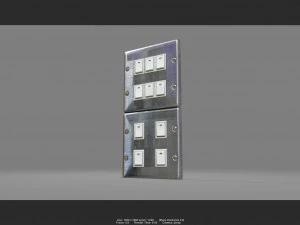 interruptor inoxidável 01 Modelo 3D