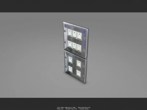 stainless switch 01 3D Model