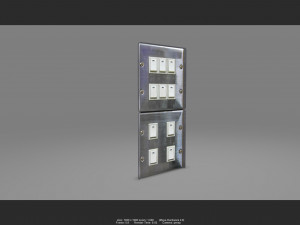 stainless switch 01 Model 3D
