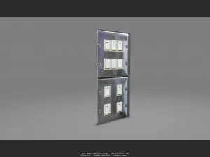 stainless switch 01 3D Model