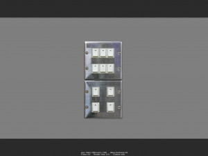 stainless switch 01 Model 3D