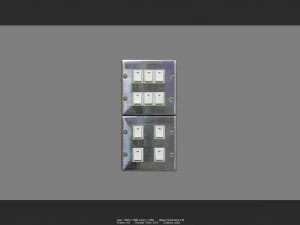 stainless switch 01 3D Model