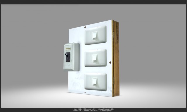 switch 02 Model 3D .c4d .max .obj .3ds .fbx .stl .blend 