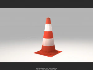 traffic cone 01 3D Model