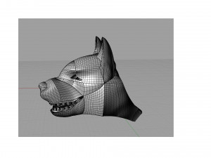 brillianse ring with dog head 3D प्रिंट मॉडल