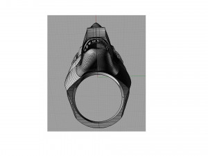 brillianse ring with dog head 3D प्रिंट मॉडल