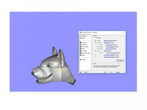 brillianse ring with dog head 3D Print Model