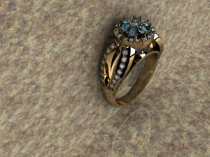 ring with briliance 3D Print Model