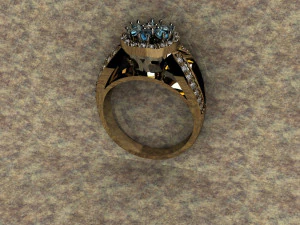 ring with briliance 3D Print Model