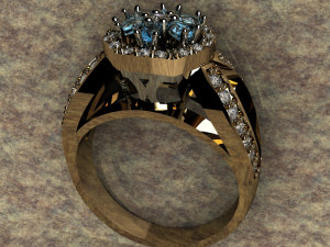 ring with briliance 3D 打印模型