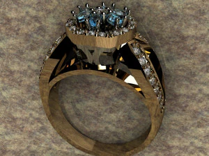 ring with briliance 3D Print Model