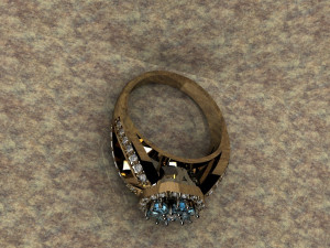ring with briliance 3D 打印模型