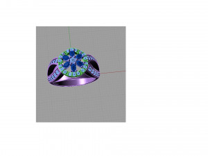 ring with briliance 3D 打印模型