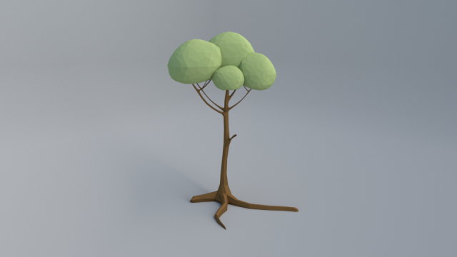polygonal tree 3D मॉडल .c4d .max .obj .3ds .fbx .stl .blend 