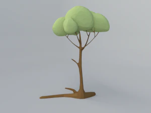 polygonal tree 3D Model
