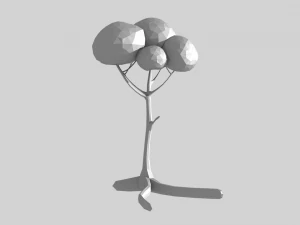 polygonal tree 3D Model