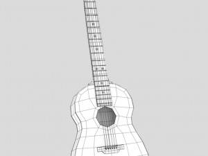 taylor guitar 3D Model