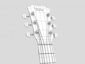 taylor guitar 3D Model