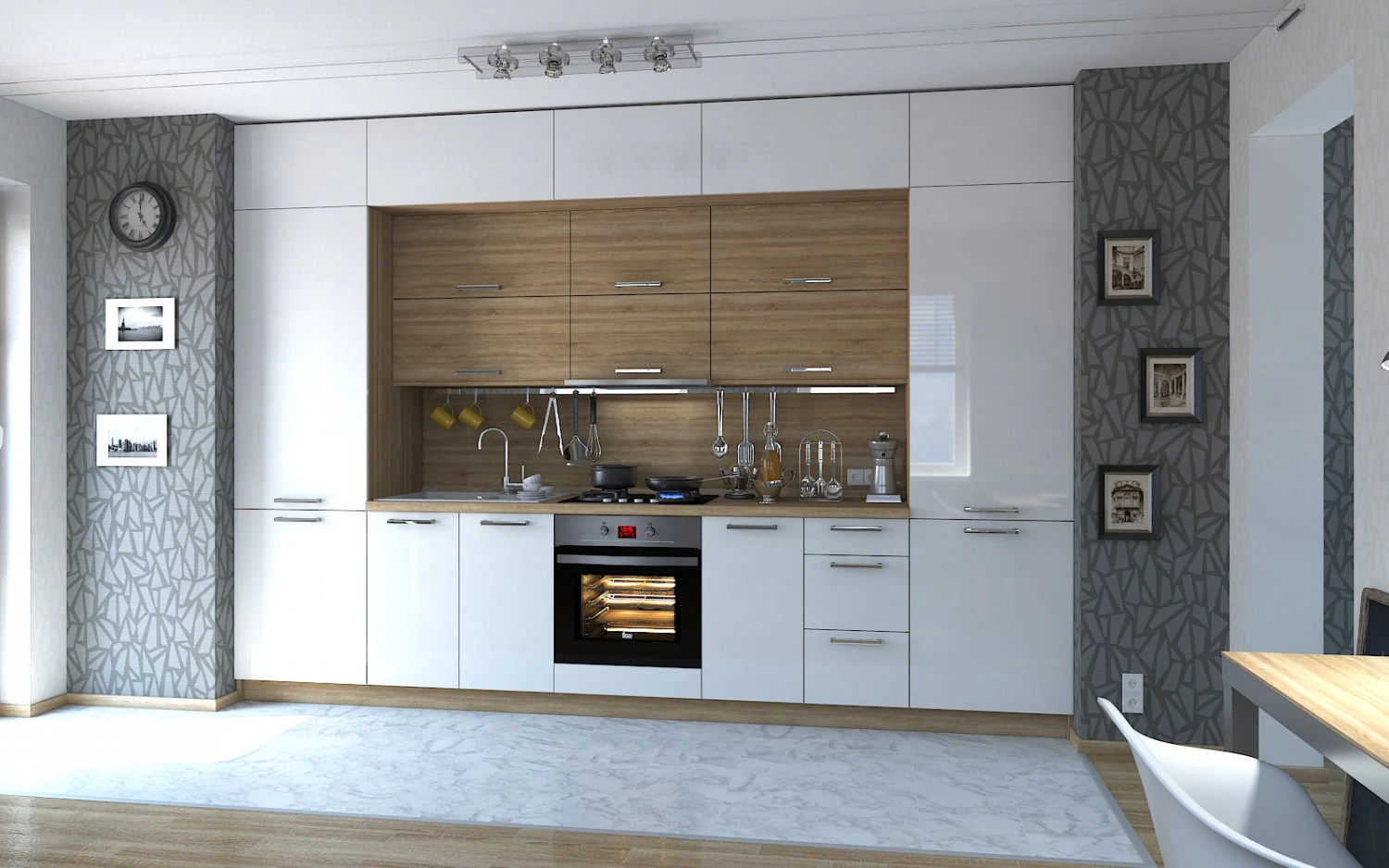 kitchen 01 3D Model .c4d .max .obj .3ds .fbx .stl .blend 