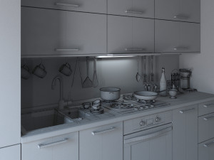 kitchen 01 3D Model