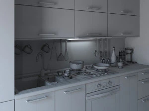 kitchen 01 3D Model