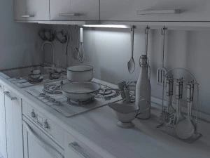 kitchen 01 3D Model