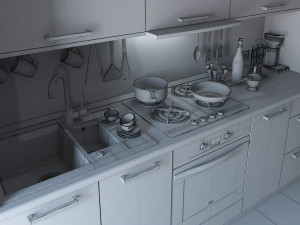 kitchen 01 3D Model